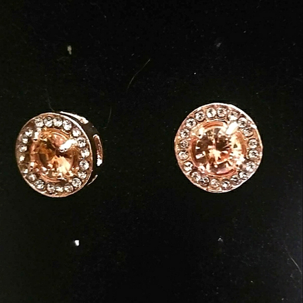 Rose Gold Studded Earrings